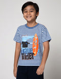 Little M Short Sleeve T-Shirt Stripe Wave Rider