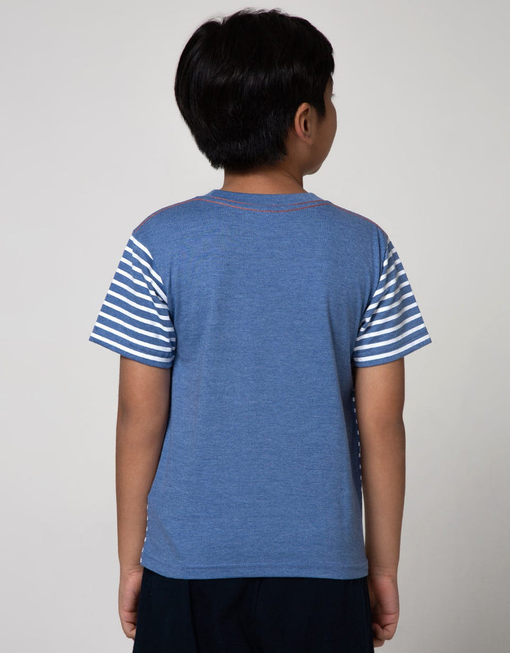 Little M Short Sleeve T-Shirt Stripe Wave Rider