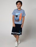 Little M Short Sleeve T-Shirt Stripe Wave Rider