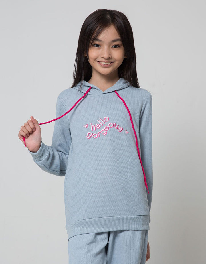 Nevada Sweatshirt Hoodie Texture Fabric Embro Word