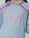 Nevada Sweatshirt Hoodie Texture Fabric Embro Word