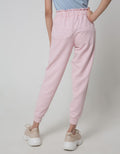 Nevada Jogger Pants Knit Textured Fabric With Ribbon