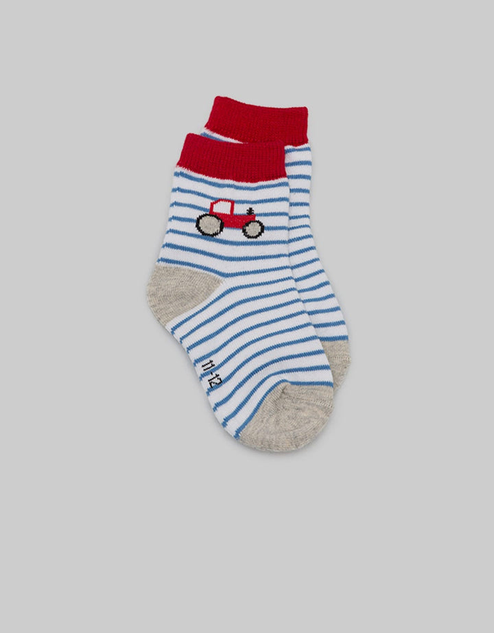 Pipiniko Sock Boys Stripe Train