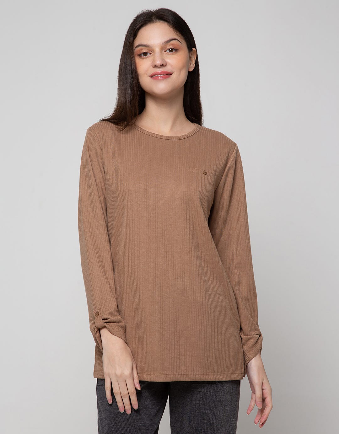Connexion Long T-Shirt Sabrina Vertical Stripe