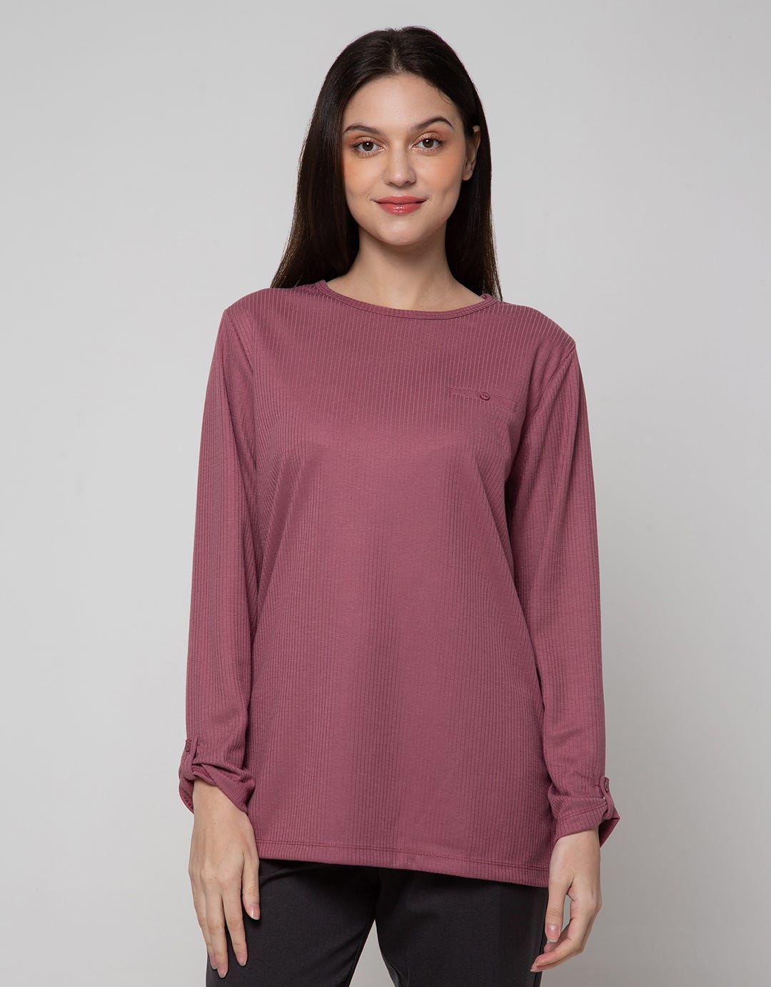 Connexion Long T-Shirt Sabrina Vertical Stripe