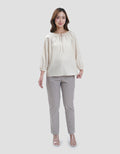 Connexion Gathered Neck Blouse Wanita