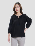 Connexion Gathered Neck Blouse Wanita