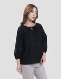 Connexion Gathered Neck Blouse Wanita