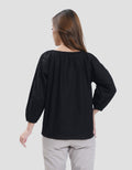 Connexion Gathered Neck Blouse Wanita