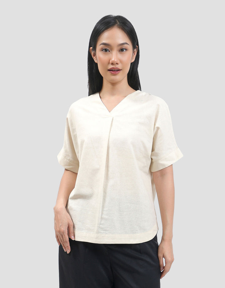 Connexion Look Blouse W/ Front Pleat Blouse Wanita