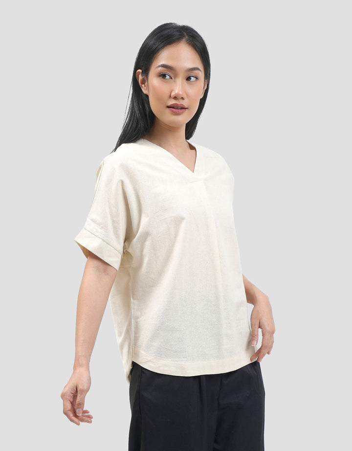 Connexion Look Blouse W/ Front Pleat Blouse Wanita