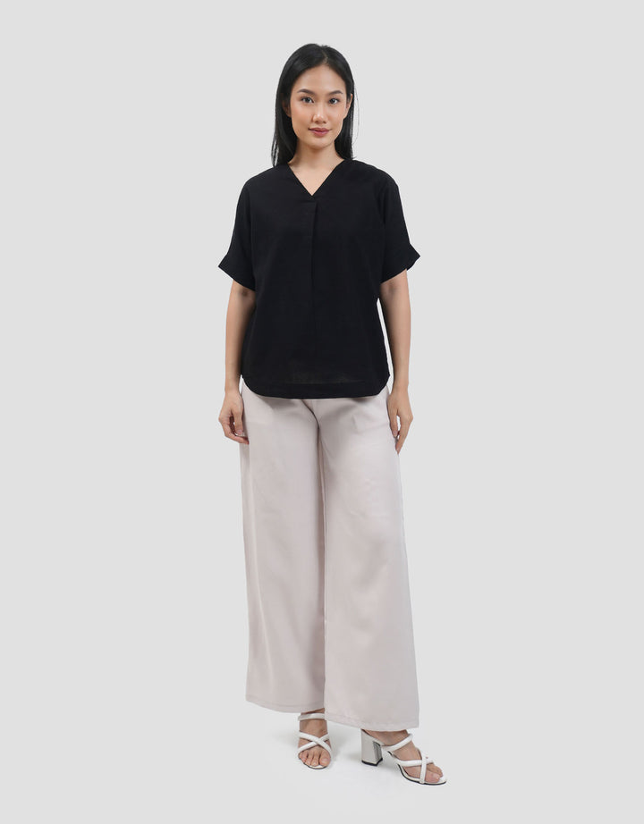 Connexion Look Blouse W/ Front Pleat Blouse Wanita