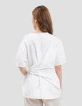 Connexion Knotted Waist Loose Blouse Wanita