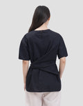 Connexion Knotted Waist Loose Blouse Wanita