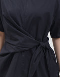 Connexion Knotted Waist Loose Blouse Wanita