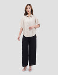 Connexion Dolman Loose Gingham Kemeja Wanita