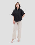 Connexion Dolman Loose Gingham Kemeja Wanita