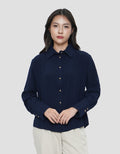 CONNEXION METAL BUTTON WIDE CUFF KEMEJA WANITA