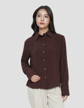 CONNEXION METAL BUTTON WIDE CUFF KEMEJA WANITA