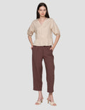 Connexion Sleve With Button 3/4 Blouse Wanita