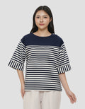 CONNEXION SHOULDER BUTTONS BLOUSE WANITA