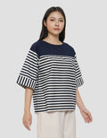 CONNEXION SHOULDER BUTTONS BLOUSE WANITA