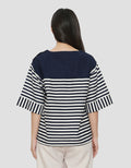 CONNEXION SHOULDER BUTTONS BLOUSE WANITA