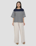 CONNEXION SHOULDER BUTTONS BLOUSE WANITA
