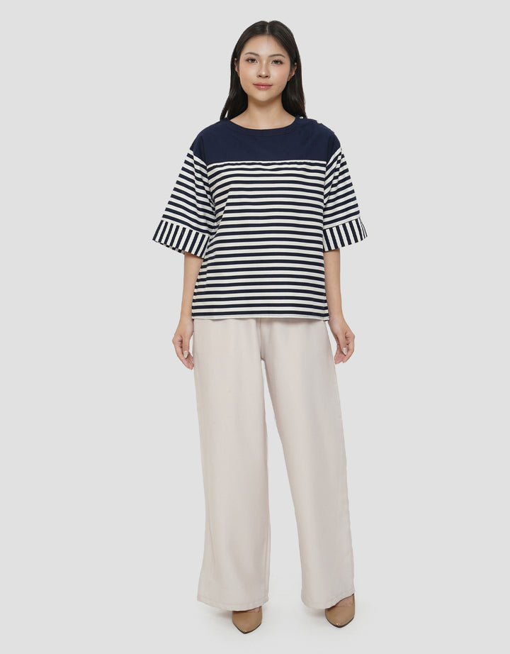 CONNEXION SHOULDER BUTTONS BLOUSE WANITA