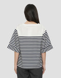 CONNEXION SHOULDER BUTTONS BLOUSE WANITA