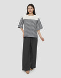 CONNEXION SHOULDER BUTTONS BLOUSE WANITA
