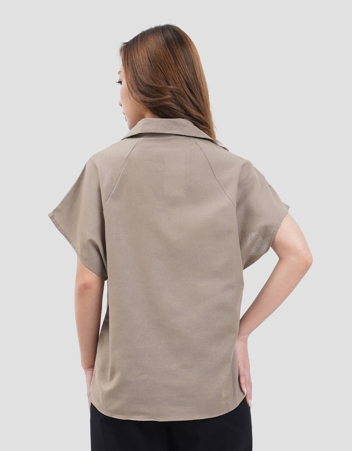 Connexion Cuban Shirt Lnn Look Blouse Wanita