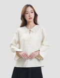 Connexion Lock Scalops Embro Blouse Wanita