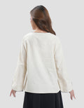 Connexion Lock Scalops Embro Blouse Wanita