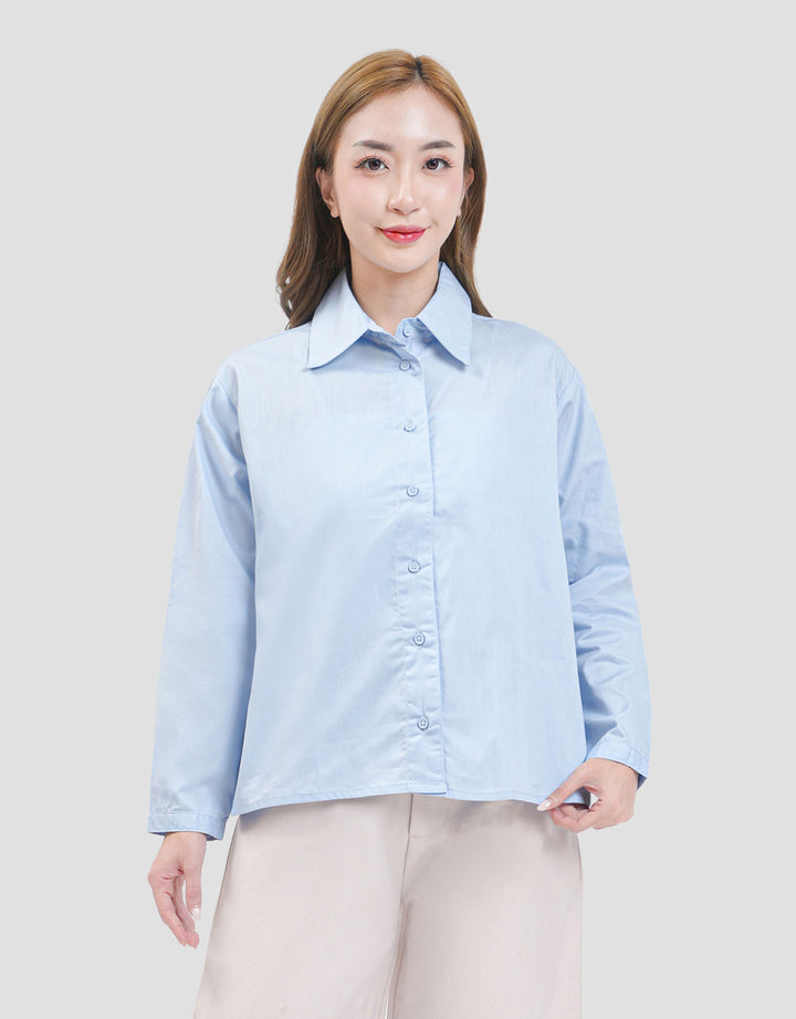 MxM Stripes Kemeja Basic Wanita