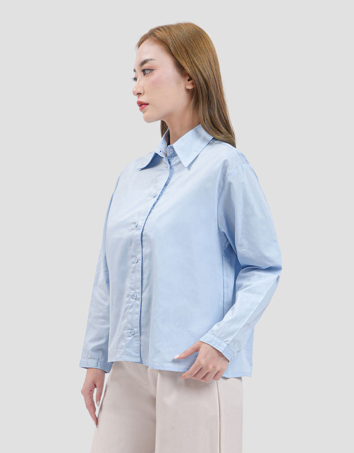 MxM Stripes Kemeja Basic Wanita