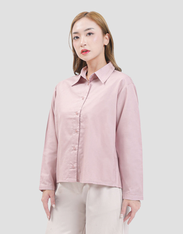 MxM Stripes Kemeja Basic Wanita