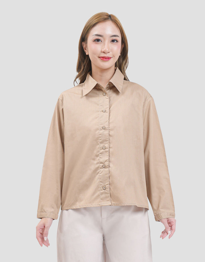 MxM Stripes Kemeja Basic Wanita