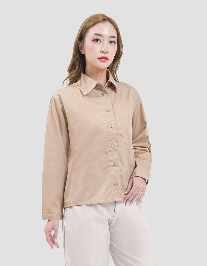 MxM Stripes Kemeja Basic Wanita