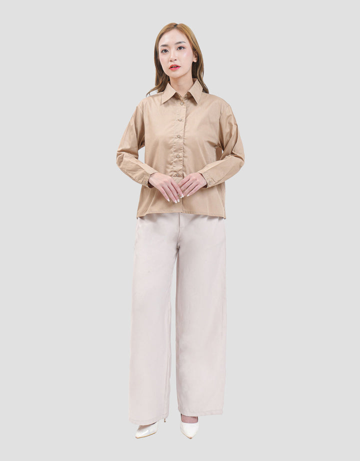 MxM Stripes Kemeja Basic Wanita