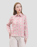 MxM Stripes Kemeja Basic Wanita