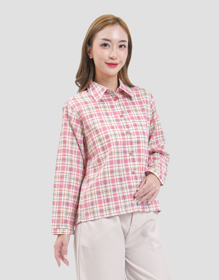 MxM Stripes Kemeja Basic Wanita
