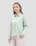 MxM Stripes Kemeja Basic Wanita