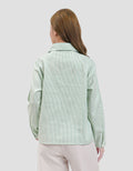 MxM Stripes Kemeja Basic Wanita