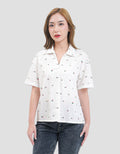 MxM Stripes Kemeja Lengan Pendek Wanita