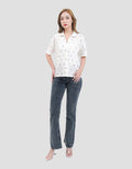 MxM Stripes Kemeja Lengan Pendek Wanita