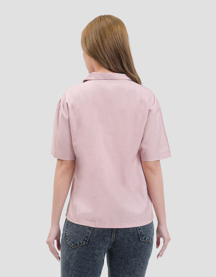 MxM Stripes Kemeja Lengan Pendek Wanita