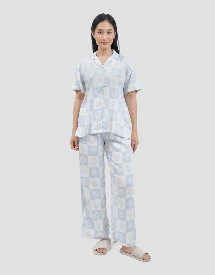 Nevada Shell In Checkered Setelan Piyama Wanita