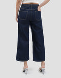 Connexion Mid Rise Crop Back Elastic Celana Kulot Wanita
