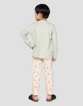 Little M Jersey Dino Track Setelan Piyama Anak Laki-laki